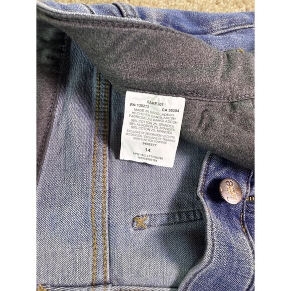 Lee Slim Fit Straight Leg Mid Rise Jeans Womens 14 Blue Denim Dark Wash D233 - Picture 7 of 14